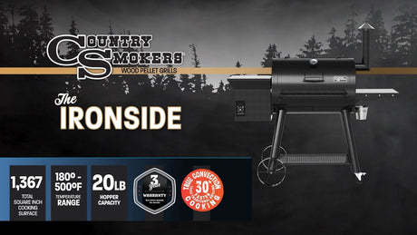 Wood Pellet Grill and Smoker by Country Smokers