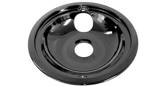 Supco DP0350 Range Drip Bowl, Black, 8" (replaces WPW10290350)