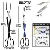 BBQ Croc 18" & 21" 3-in-1 Barbecue Tool