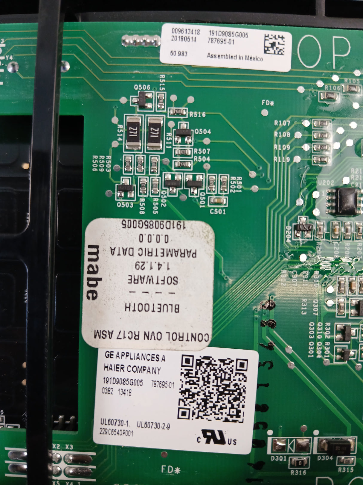 WS01L16301 Certified Refurbished Range Electronic Control Board & Display